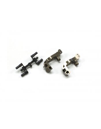 IFW436 Al Front Hub Carrier Set(L,R/16ﾟ/Gunmeta IFW436B